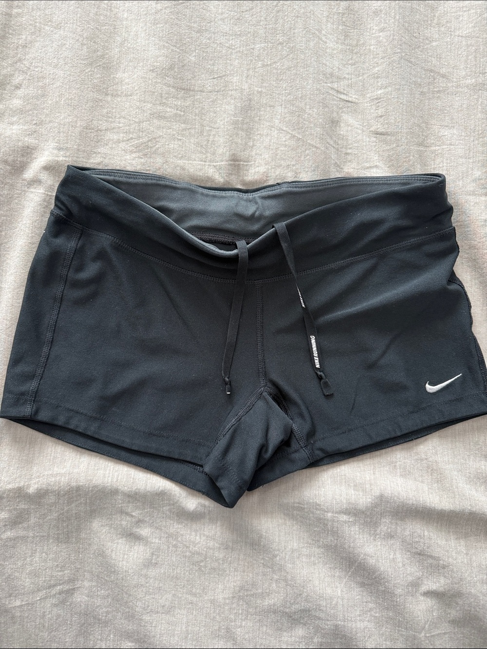Nike Women's Black Performance Short with Waist Drawcord
